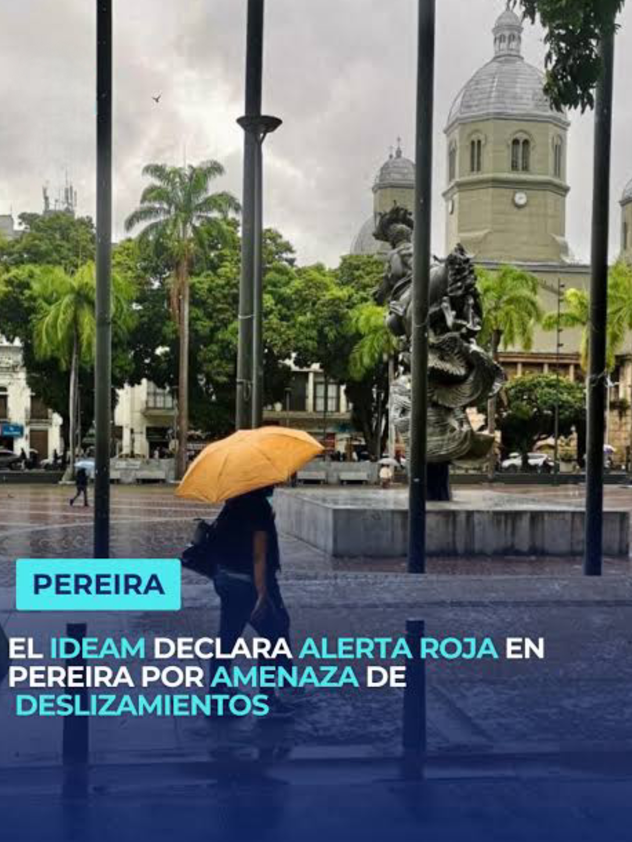 Lluvia en Pereira y alerta por riesgos asociados a las precipitaciones